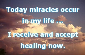 I receive and accept healing now.